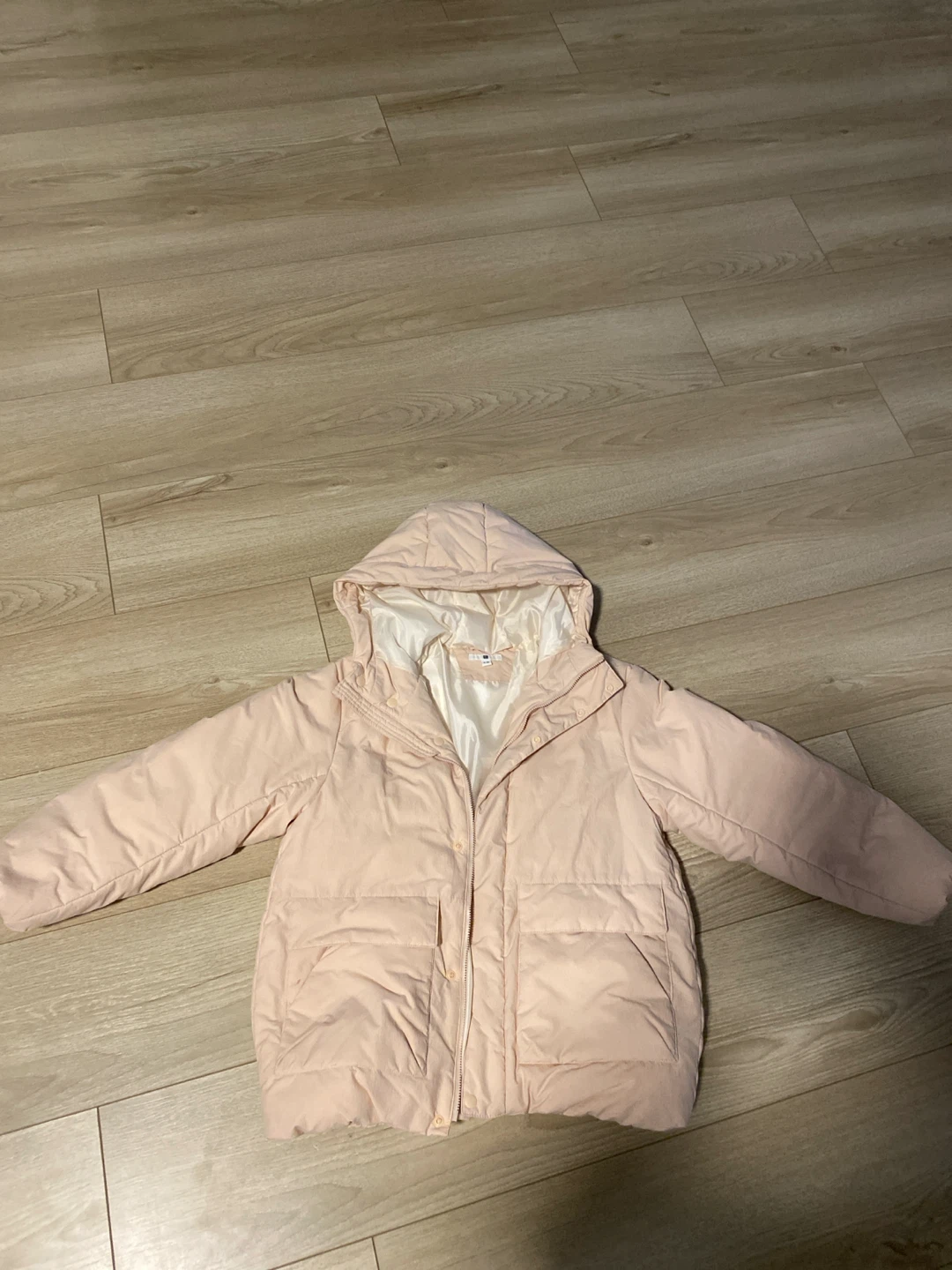 Uniqlo Pink Puffer Jacket - Size 9-10
