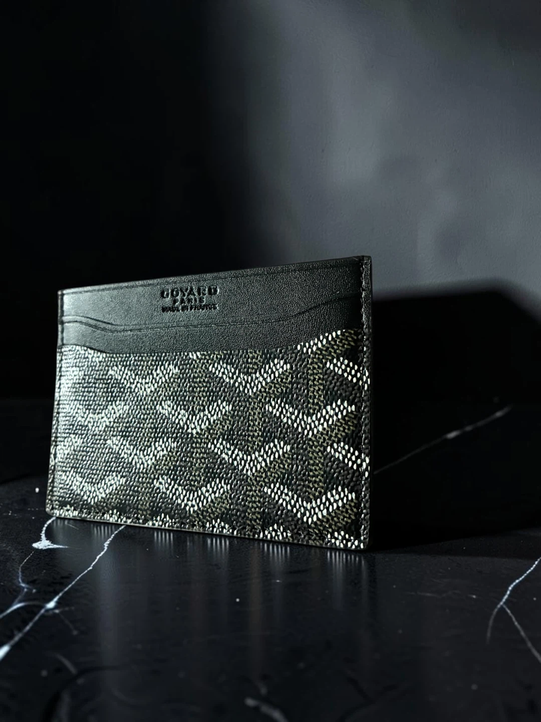 Goyard Card Holder - Black and Grey - photo 2