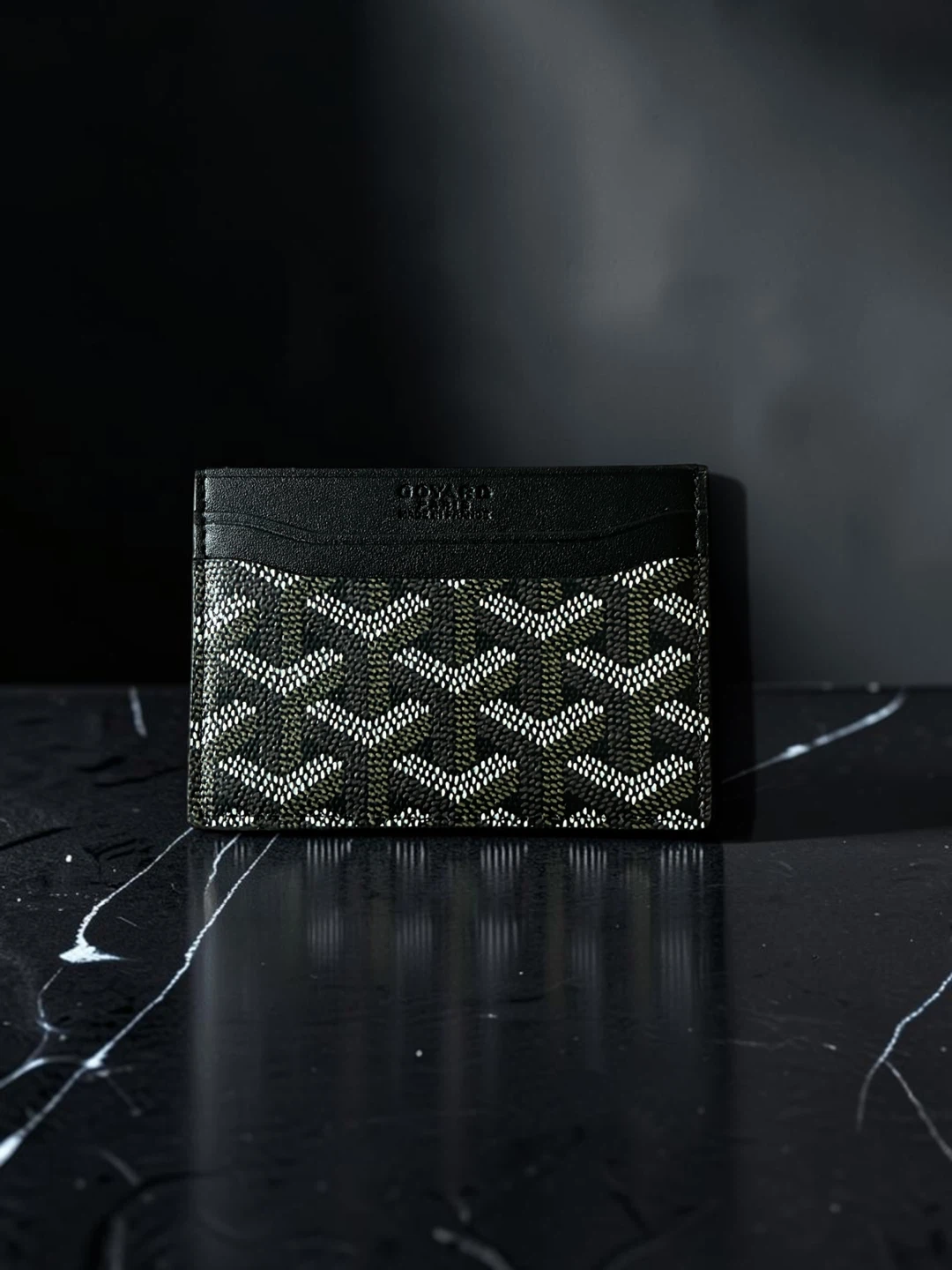 Goyard Card Holder - Black and Grey - photo 3