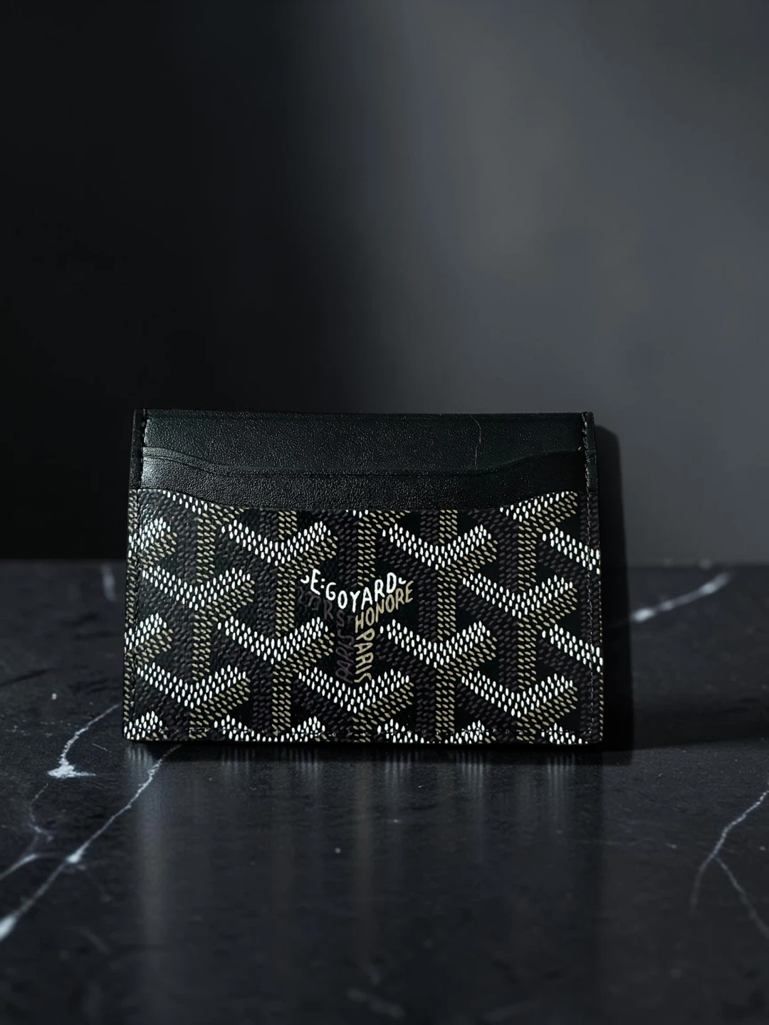 Goyard Card Holder - Black and Grey - photo 4