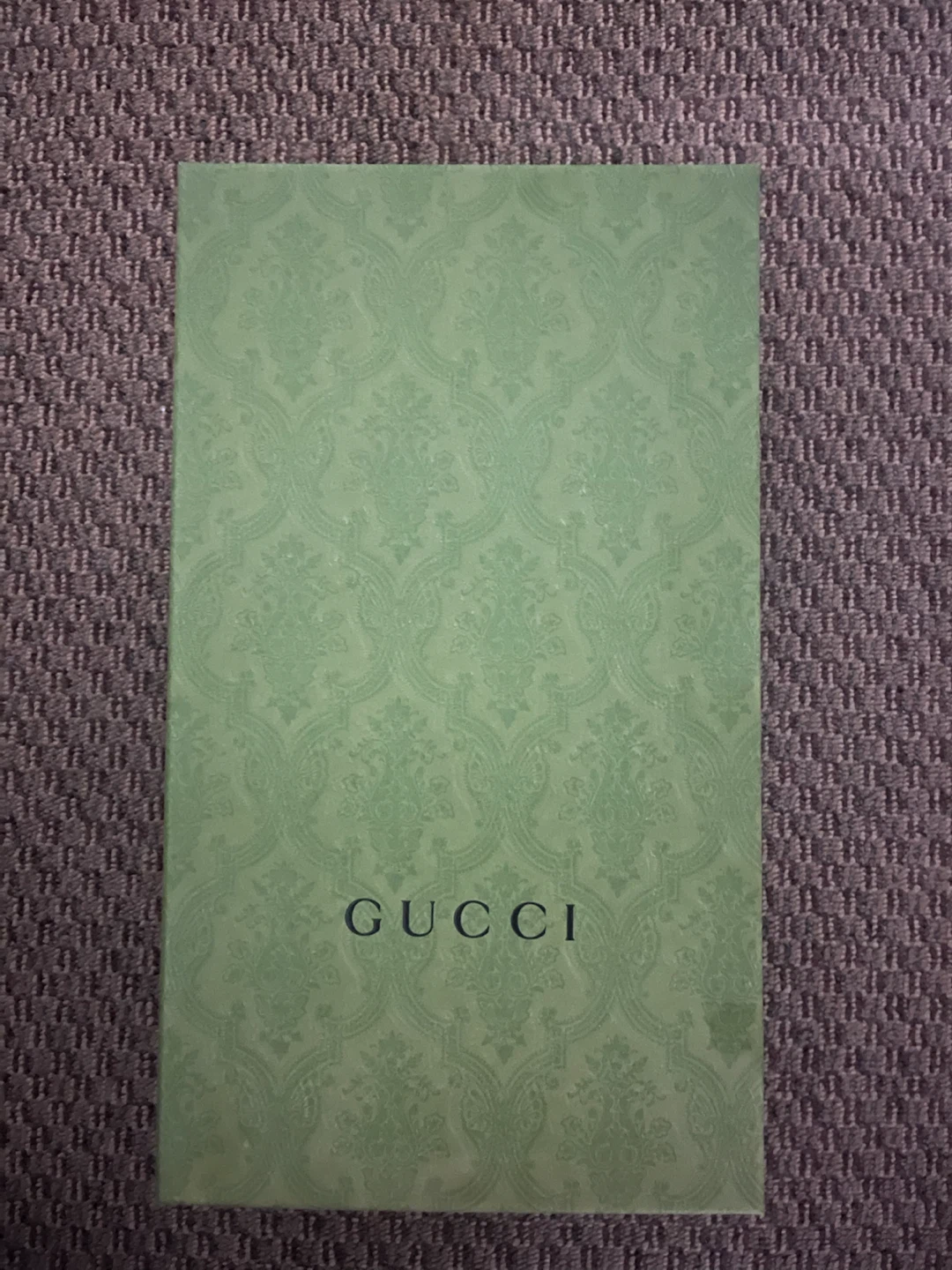 Gucci green patterned storage box (Empty) - photo 3