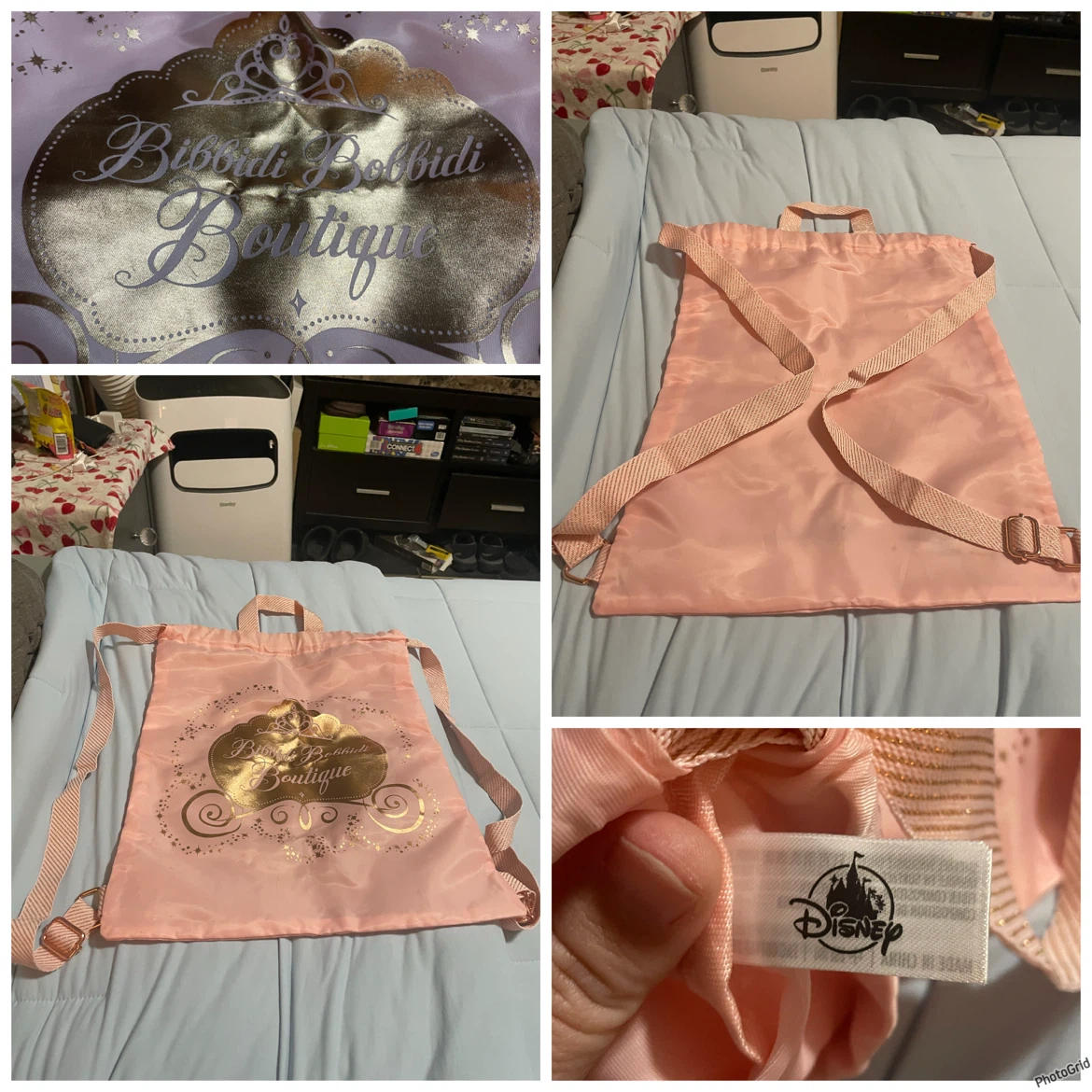 Disney pink sling pack backpack.