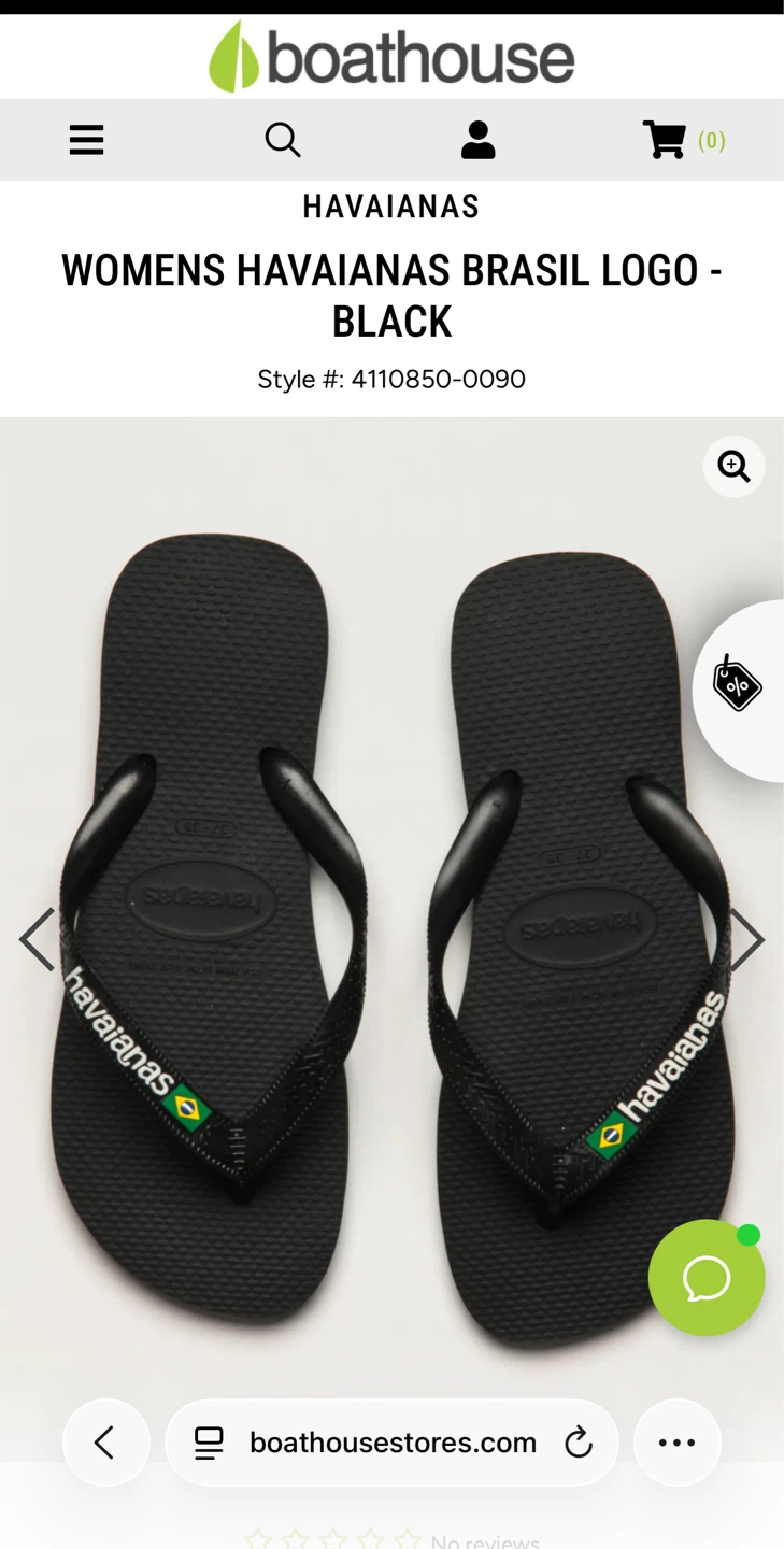 BRAND NEW Havaianas Women's Brasil Logo Flip Flops