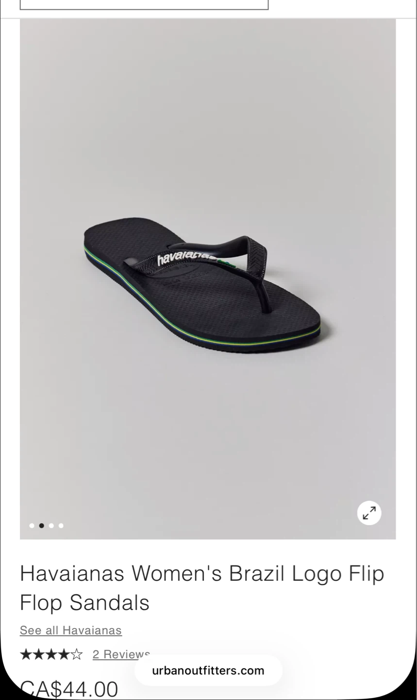 BRAND NEW Havaianas Women's Brasil Logo Flip Flops - photo 2