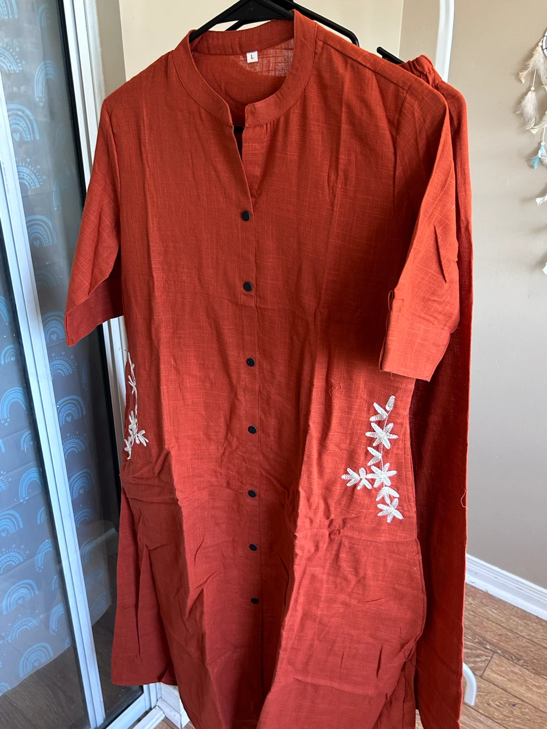Etherea Rust Vine Set Kurti & Pants - photo 2