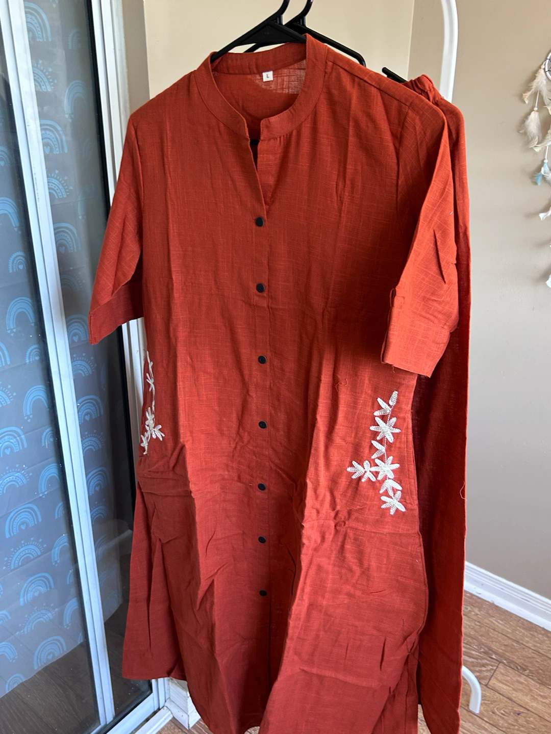 Etherea Rust Vine Set Kurti & Pants - photo 3