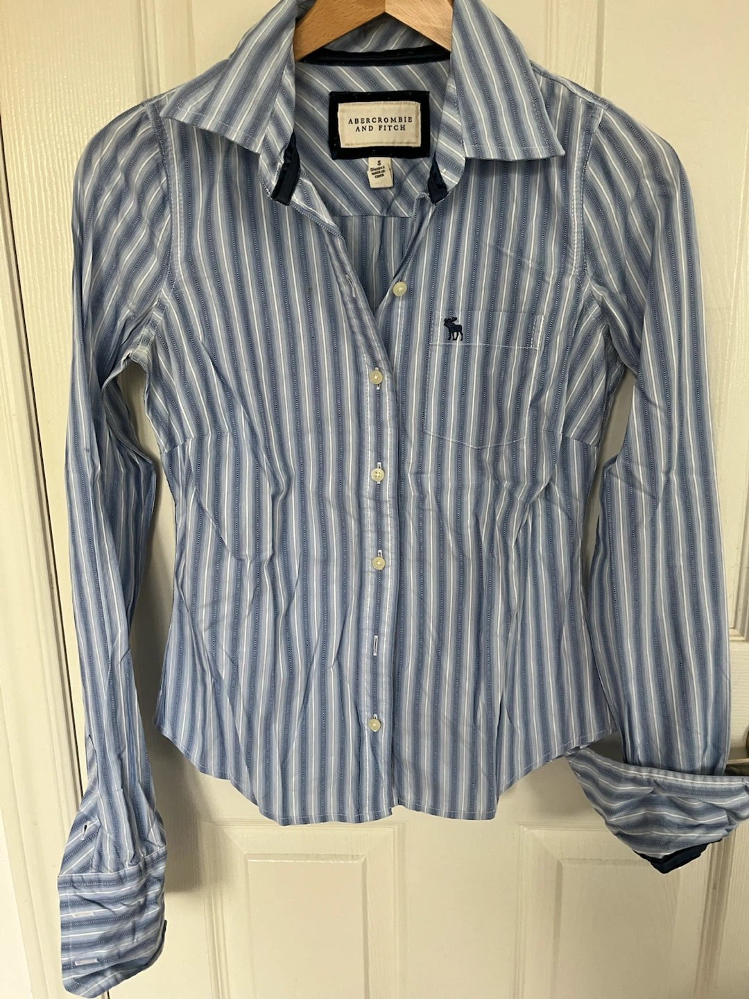 Vintage Abercrombie & Fitch Striped Button-Up Shirt - Size S