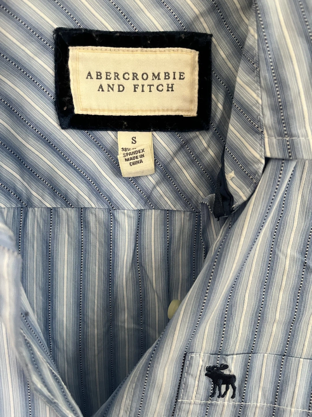 Vintage Abercrombie & Fitch Striped Button-Up Shirt - Size S - photo 3