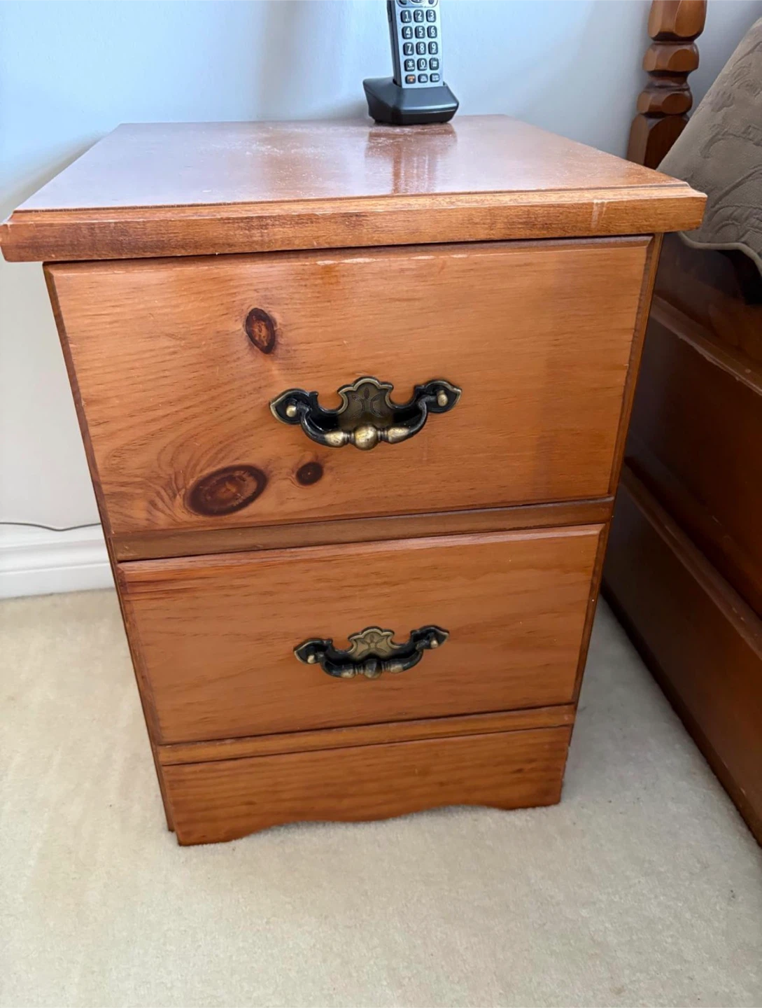 Solid Wood Twin XL 5- Piece Bedroom Set - photo 3