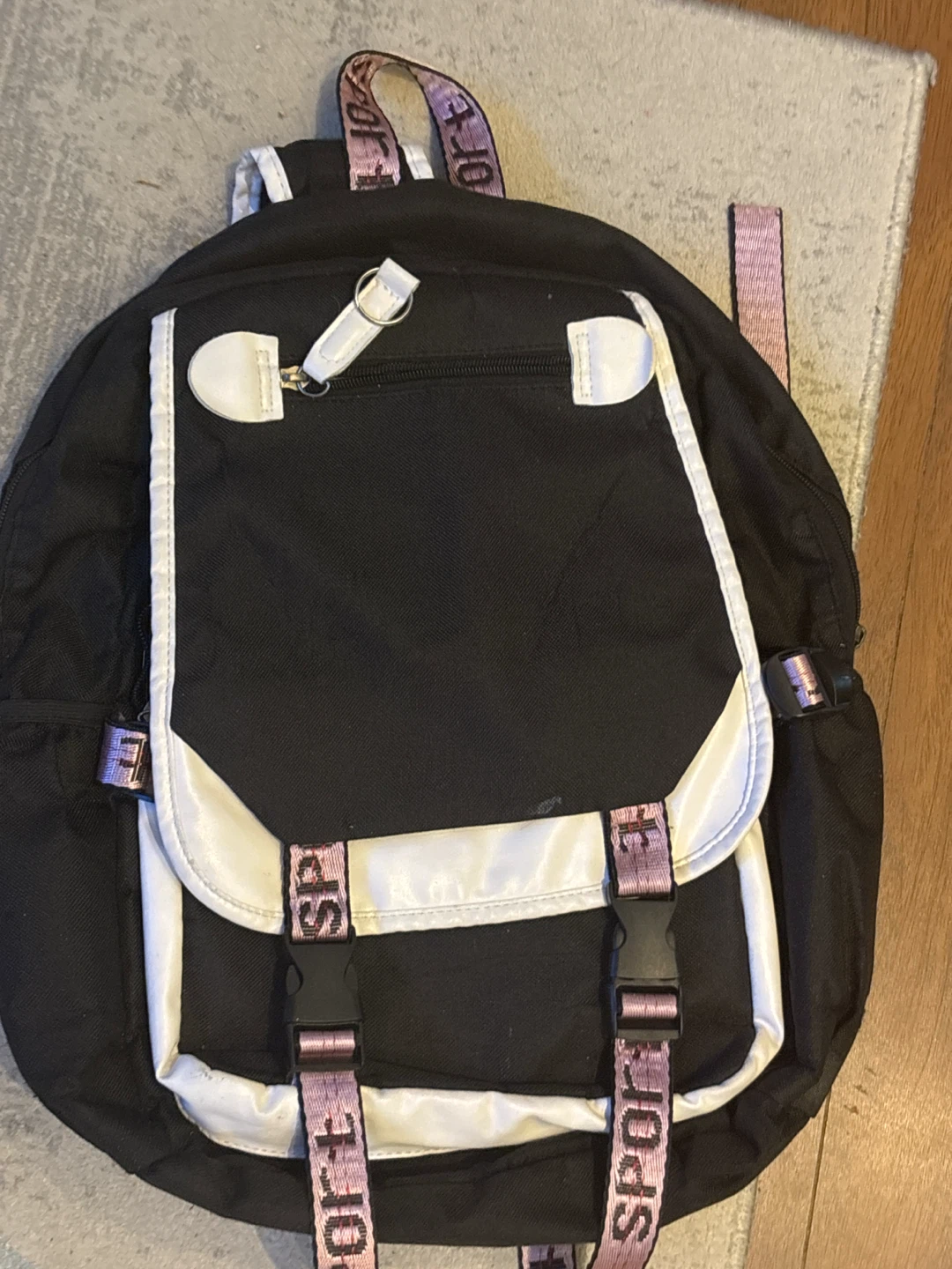 Black and White Sport Backpack
