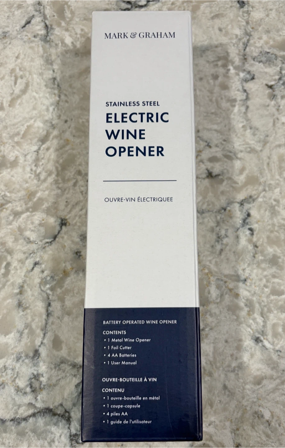 Mark & Graham Stainless Steel Electric Wine Opener (New)