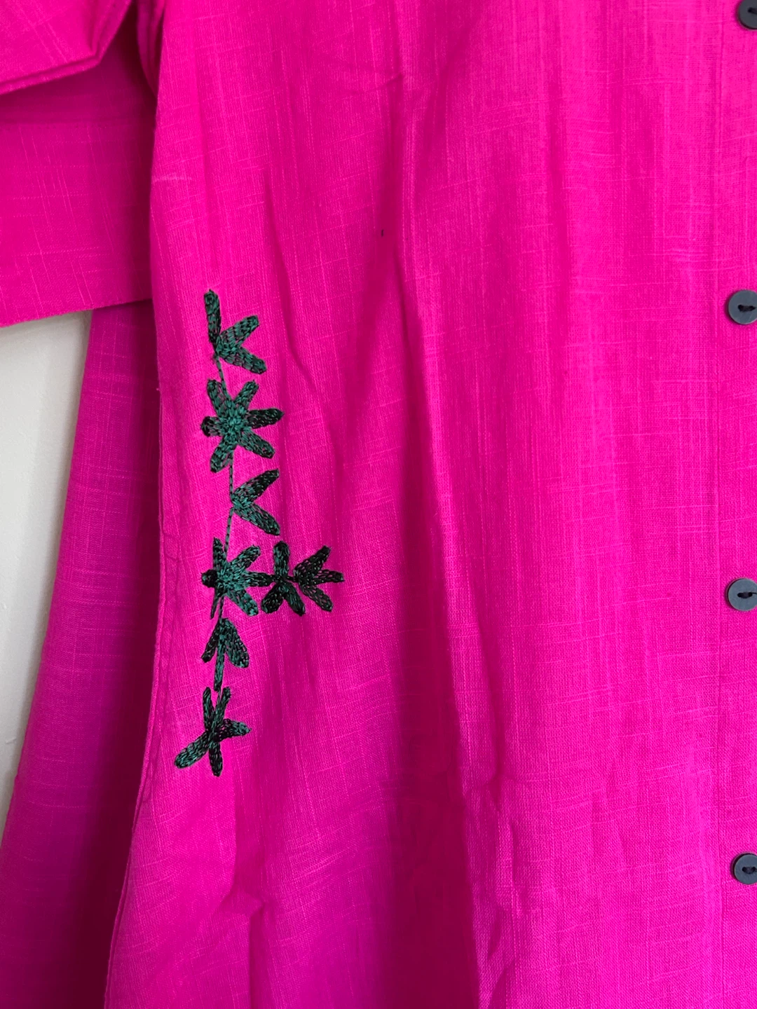 Cotton Linen A-Line Kurti & Straight Pants Set - photo 2