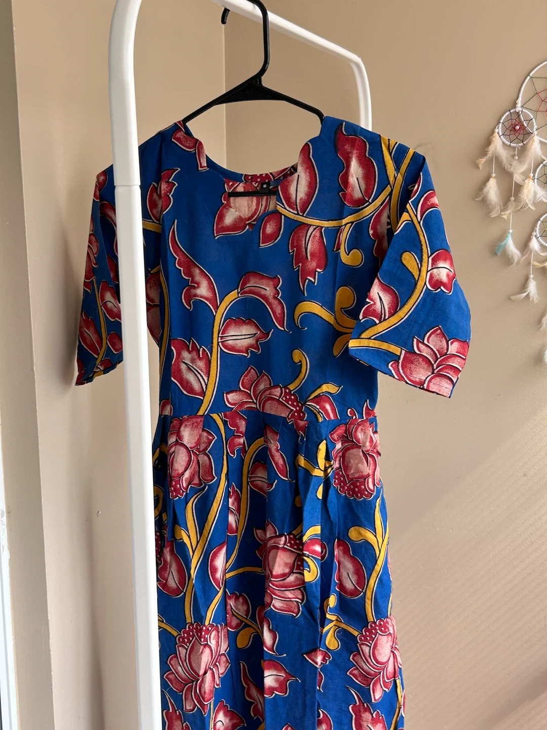 Blue fKalamkari  print dress - photo 2