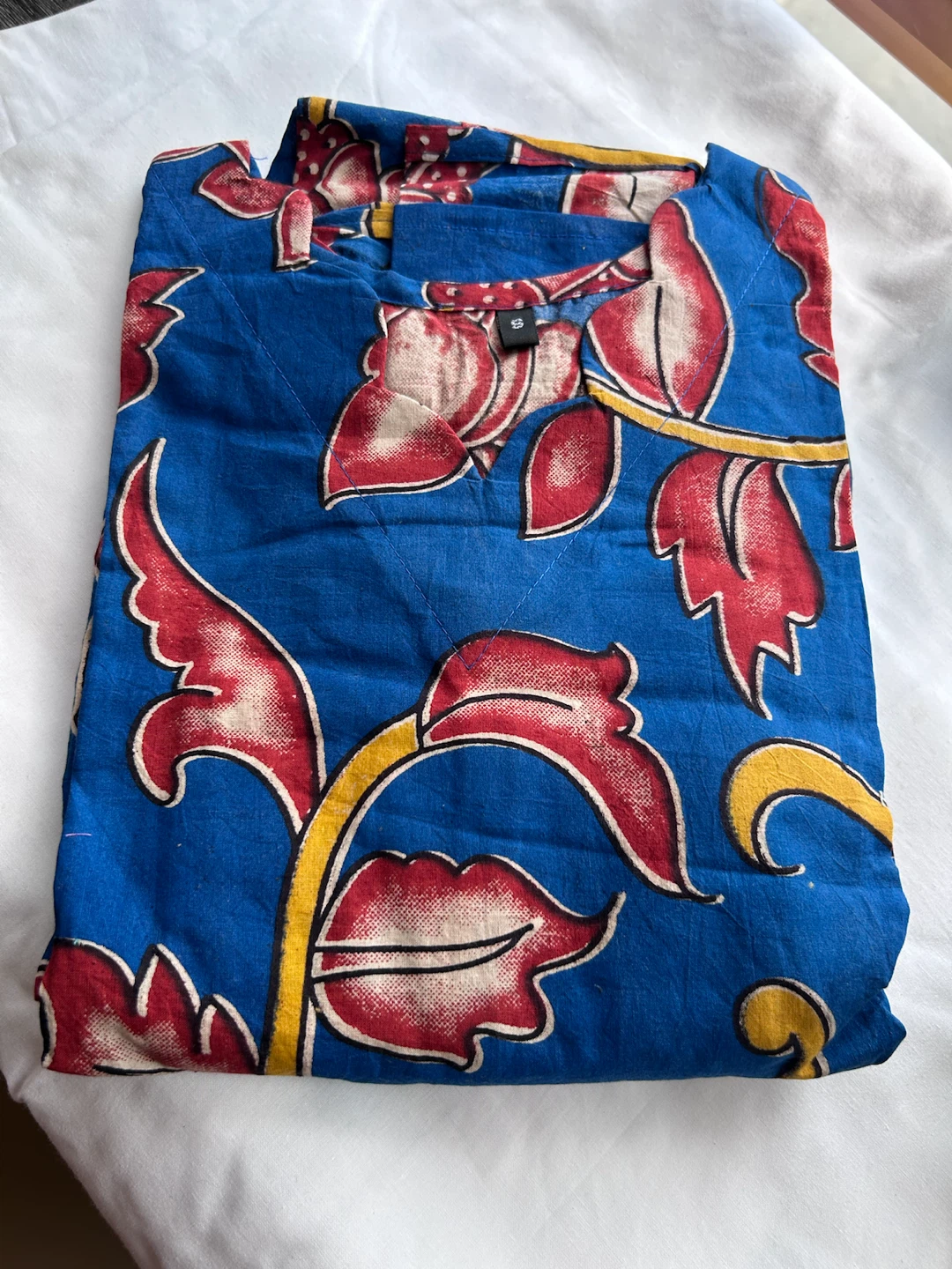 Blue fKalamkari  print dress - photo 3