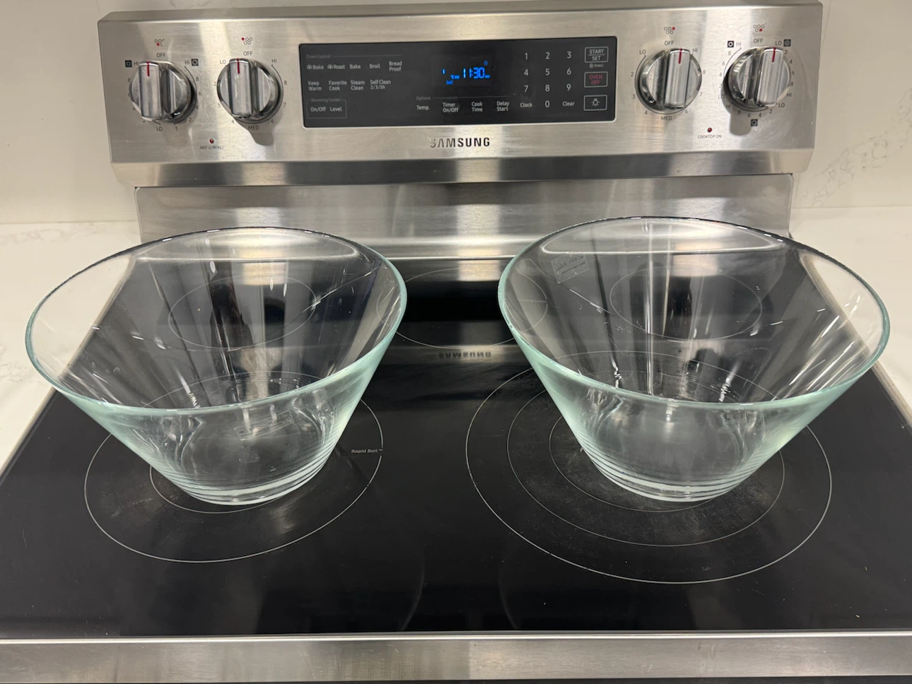 Glass Mixing Bowls - Set of 2