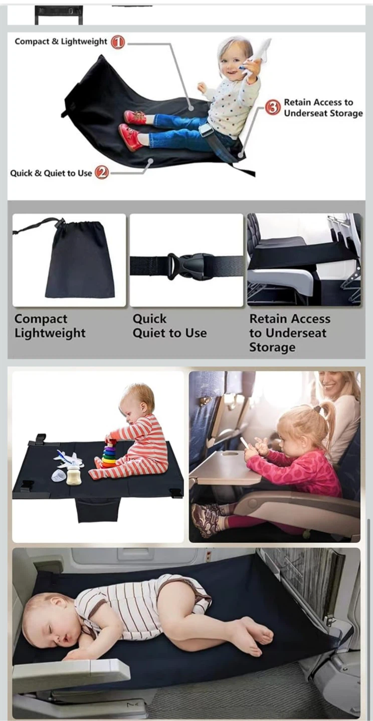 Portable Toddler Airplane Bed- Children's flight sleeping - photo 5