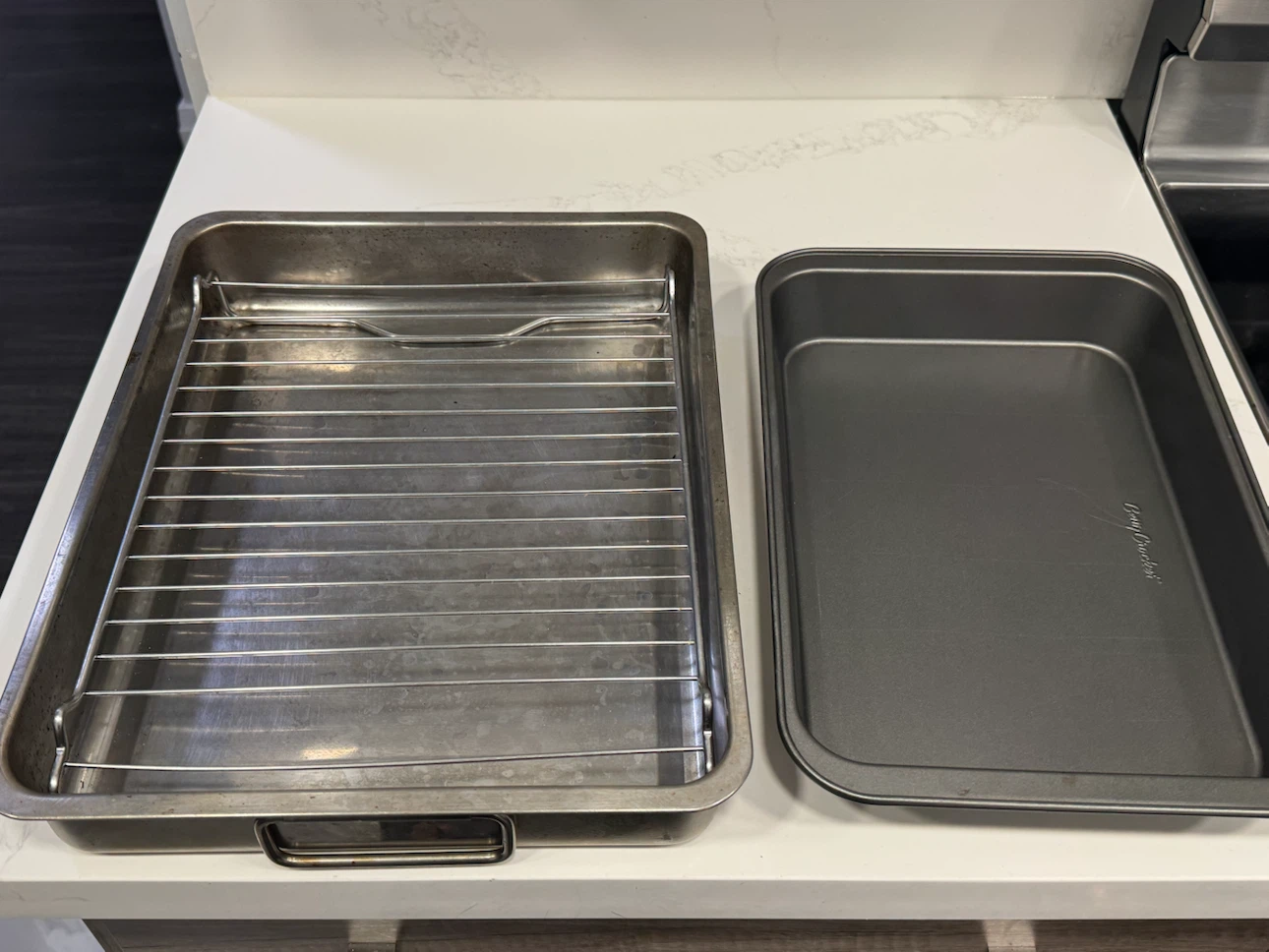 Roasting Pan with Rack and baking tray 9X13