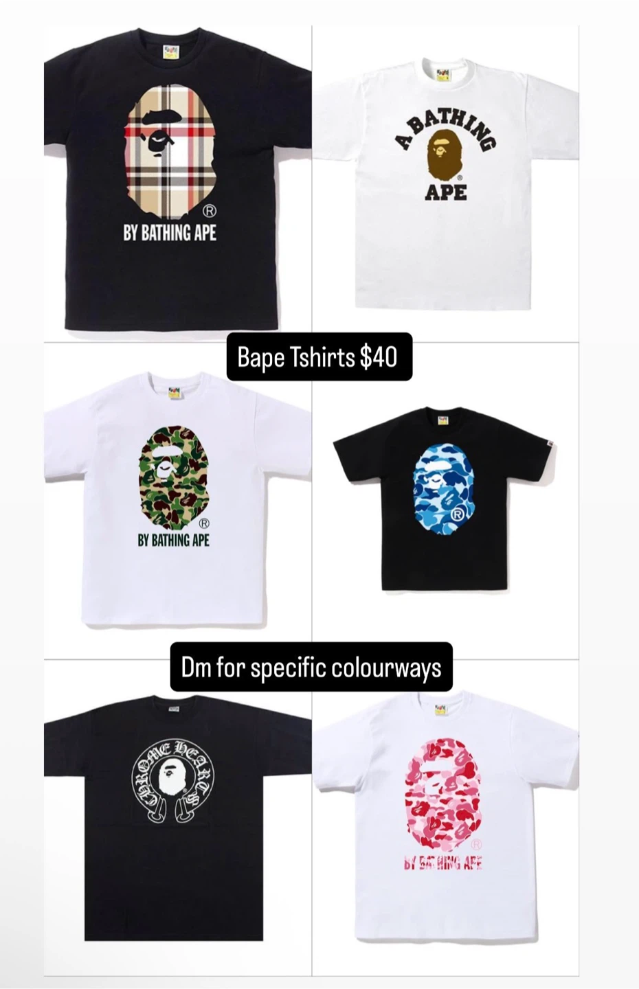 Bape tshirts