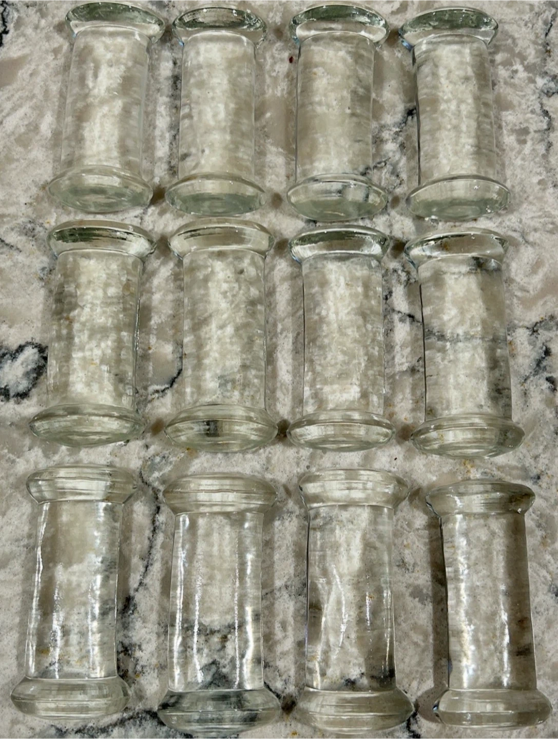 Vintage Glass Knife Rests Set of 12 (willing to do sets of 6)