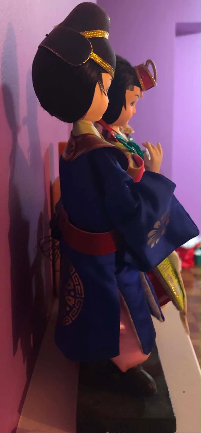 Vintage Korean Traditional Dolls Pair - photo 2