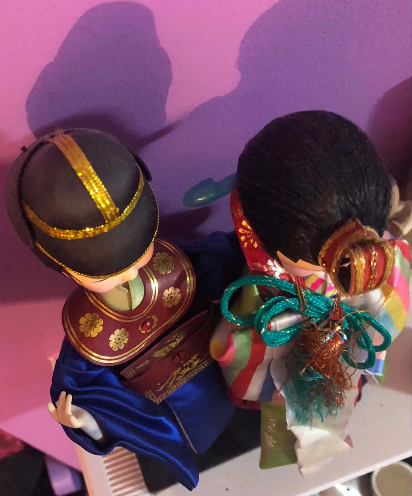 Vintage Korean Traditional Dolls Pair - photo 4