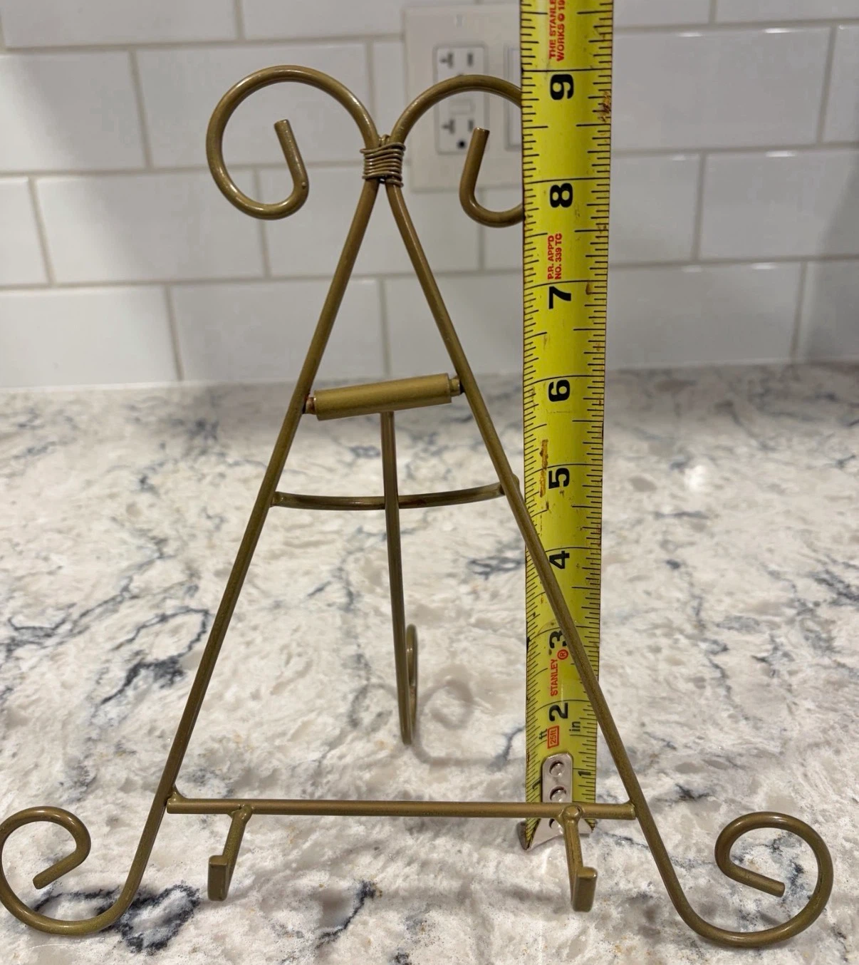 Decorative Metal Plate/Cookbook Display Stand(Gold Tone Easel) - photo 3