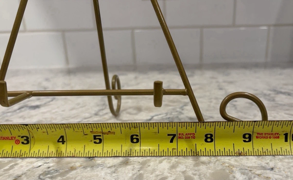 Decorative Metal Plate/Cookbook Display Stand(Gold Tone Easel) - photo 4