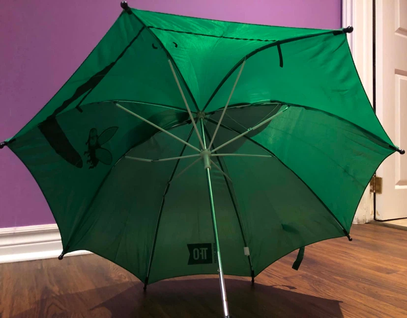 Green Frog Umbrella with Fly Graphic - photo 5