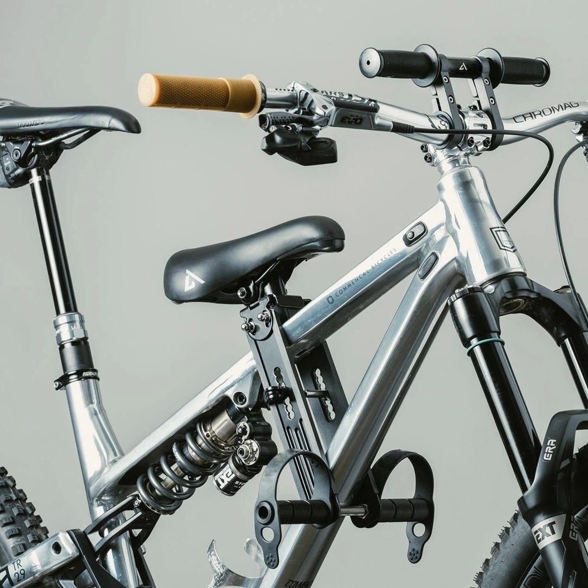 Kids Bicycle Seat with Handlebars and Footrests - photo 3