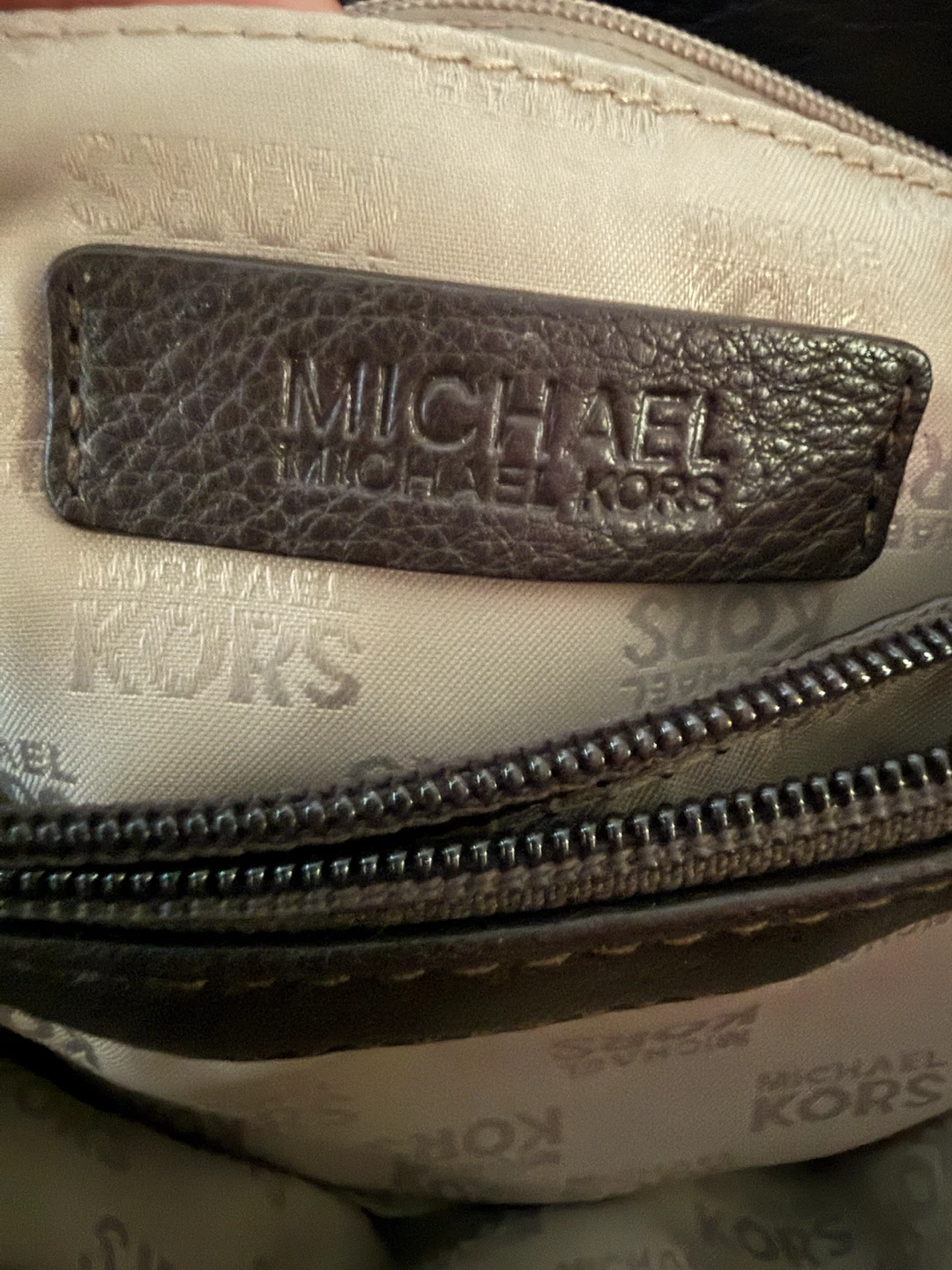 Michael Kors Dark Brown Leather Studded Satchel Bag - photo 5