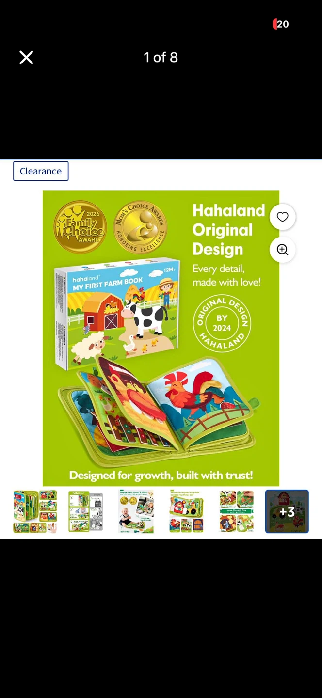 Hahaland Busy Book(20in1) for Toddlers 1-3Year Old