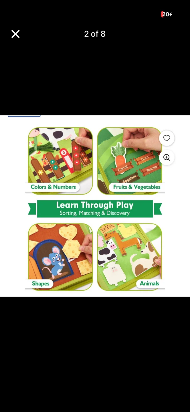 Hahaland Busy Book(20in1) for Toddlers 1-3Year Old - photo 2