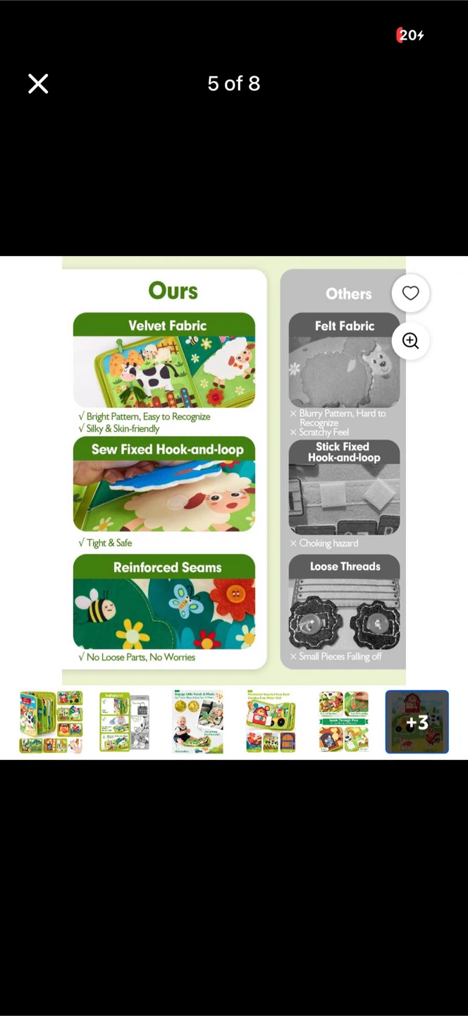 Hahaland Busy Book(20in1) for Toddlers 1-3Year Old - photo 5