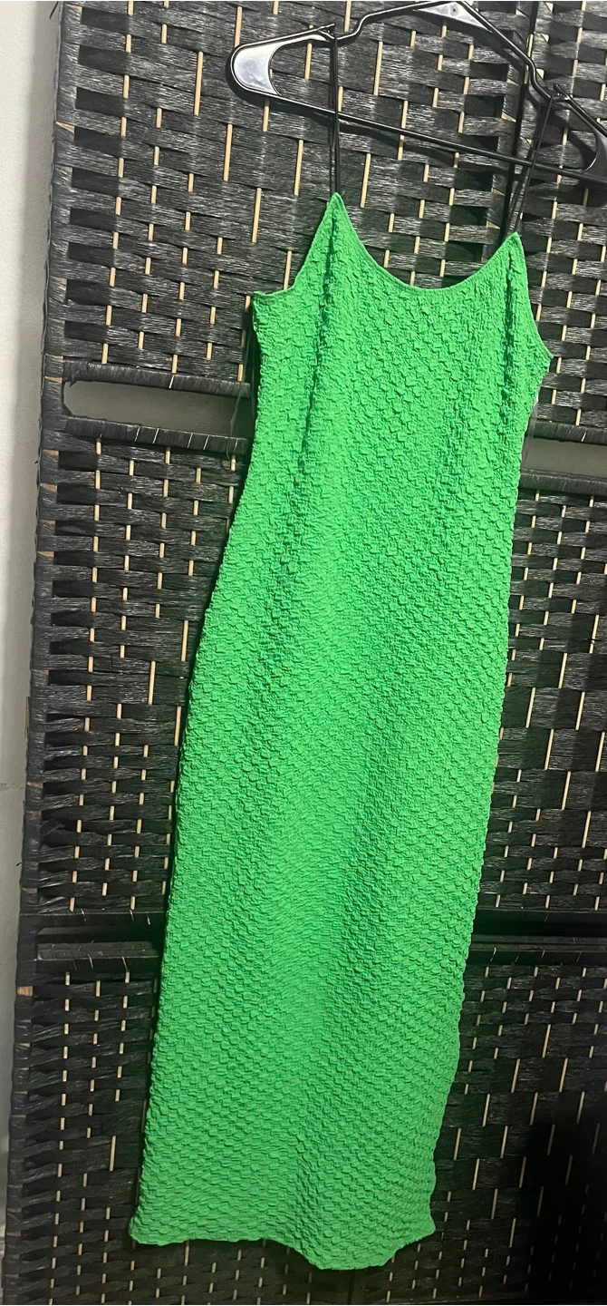 Green Textured Bodycon Dresss size  M - photo 3
