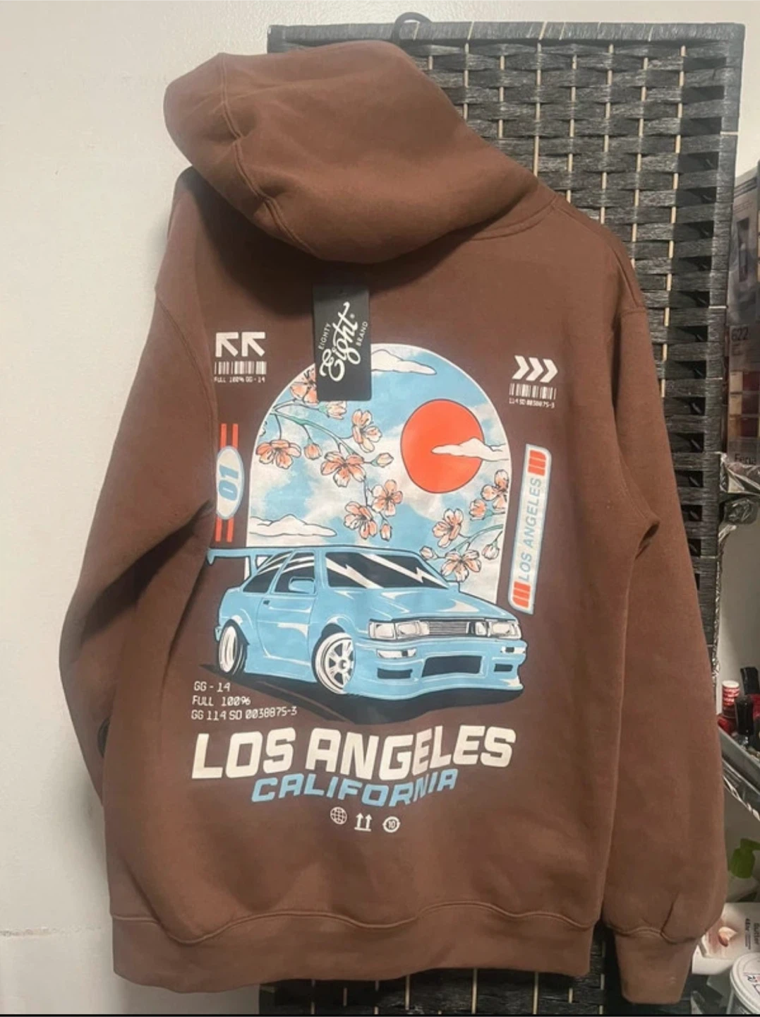 Brown Los Angeles Car Graphic Hoodie - photo 2