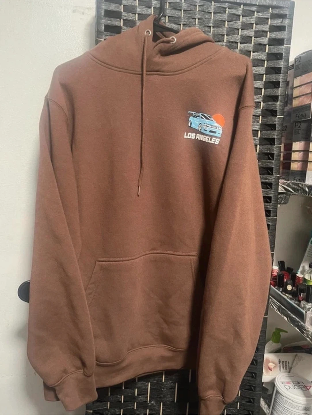 Brown Los Angeles Car Graphic Hoodie - photo 3