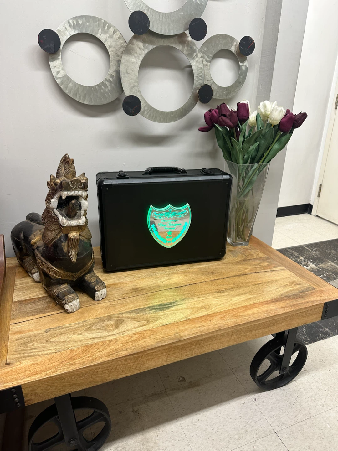 LED Dom Perignon Champagne Presenter Case