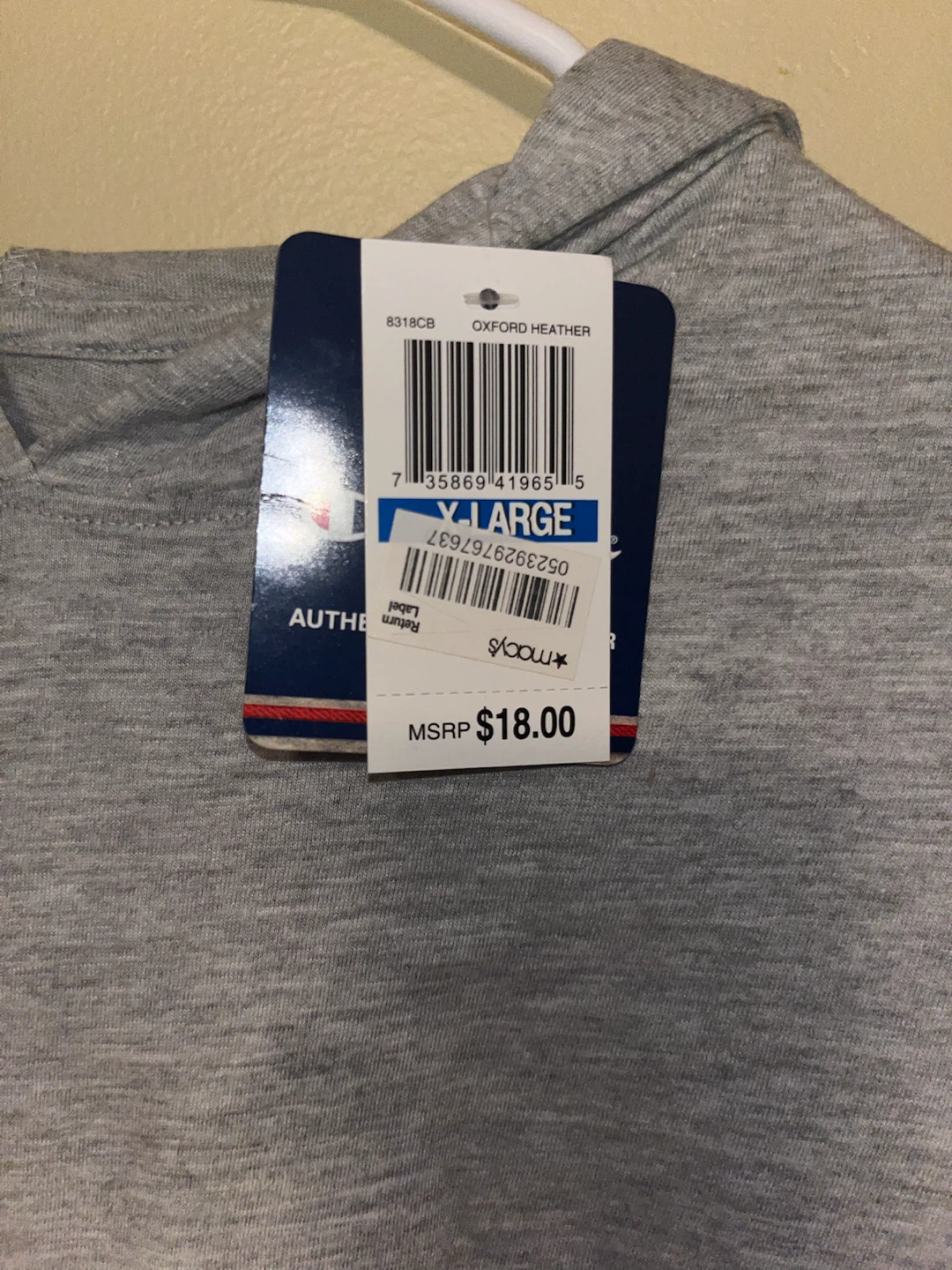 Champion BIG KIDS Heather Grey Long Sleeve Hoodie XL - photo 3