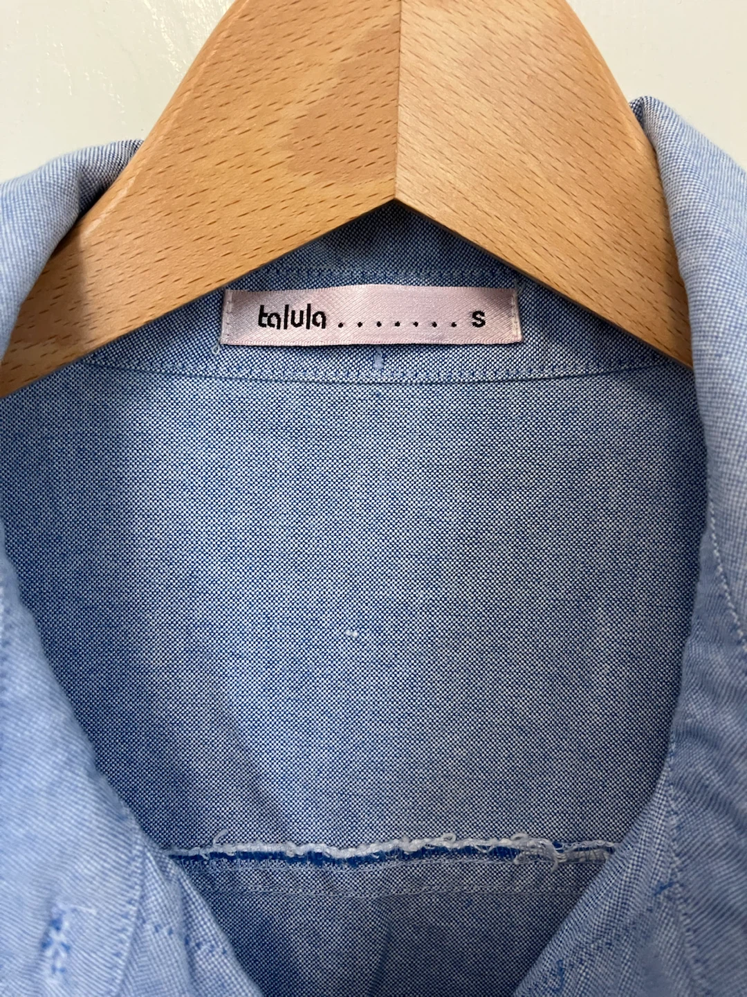 Vintage Talula Blue Button-Up Shirt - Size S - photo 4