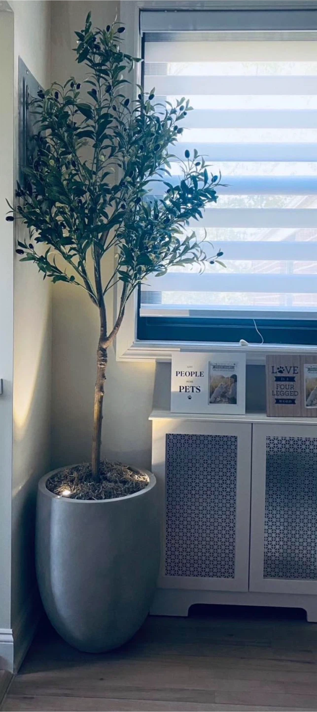 Artificial Olive Tree and Concrete Pot - photo 2