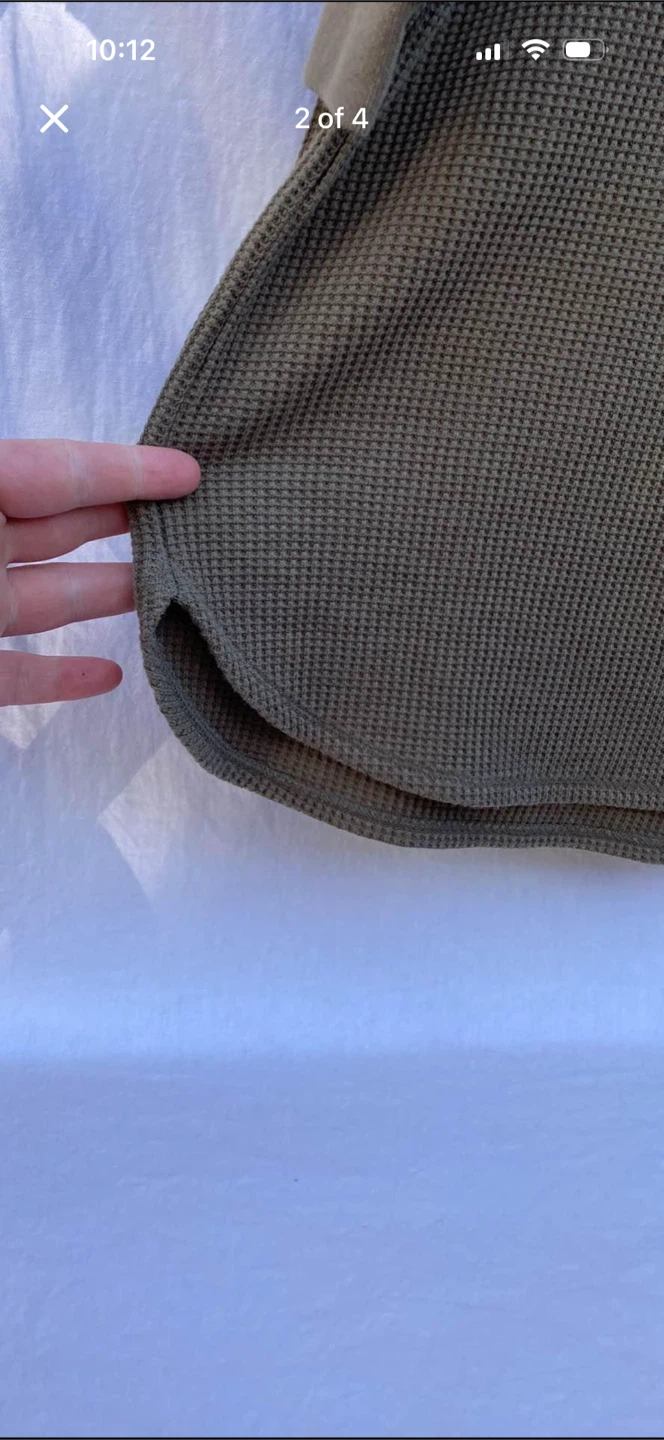 Uniqlo thermal waffle knit shirt - photo 2