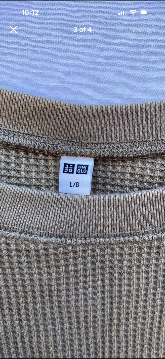 Uniqlo thermal waffle knit shirt - photo 3