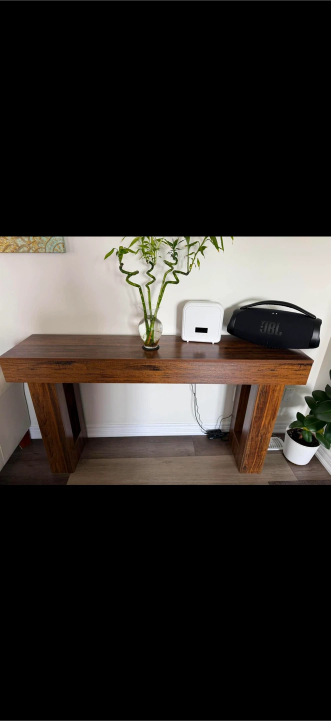 Dark Wood Console Table