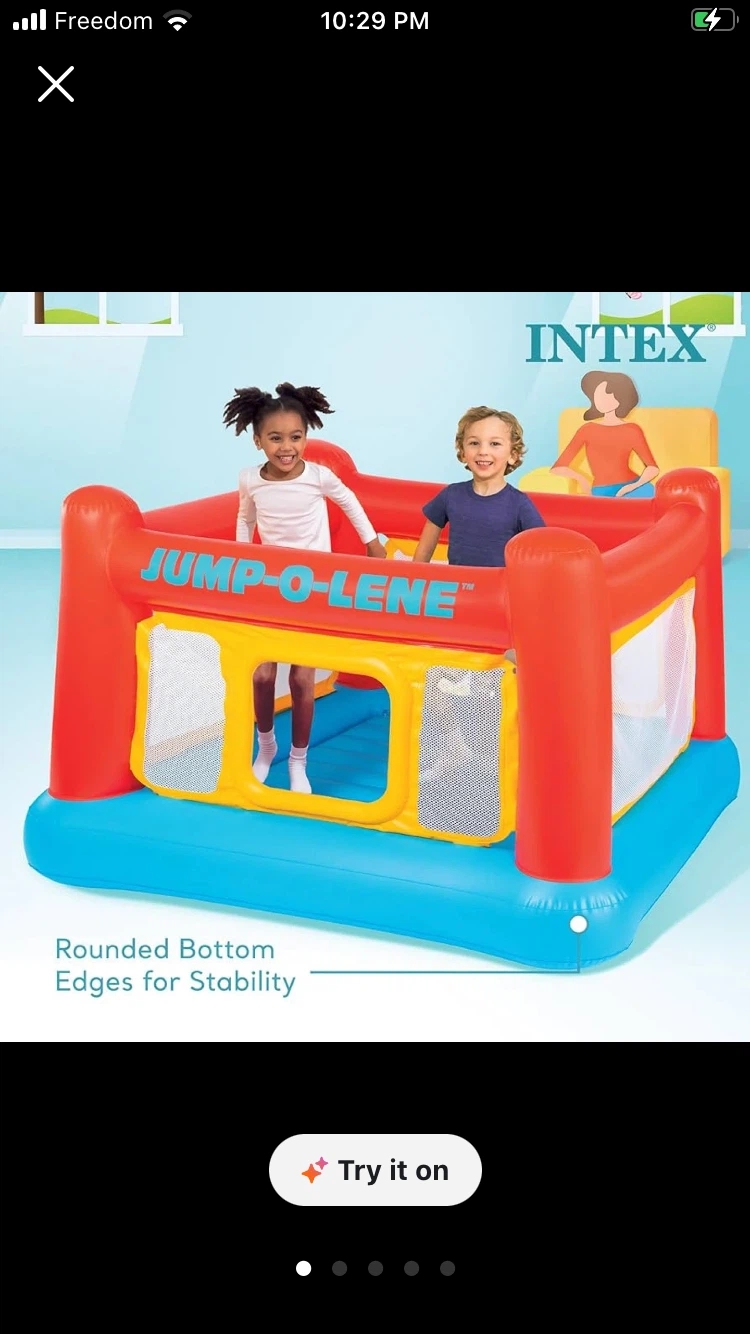 Intex Jump-O-Lene Inflatable Bouncer 68.5" x 68.5" x 44" - photo 2