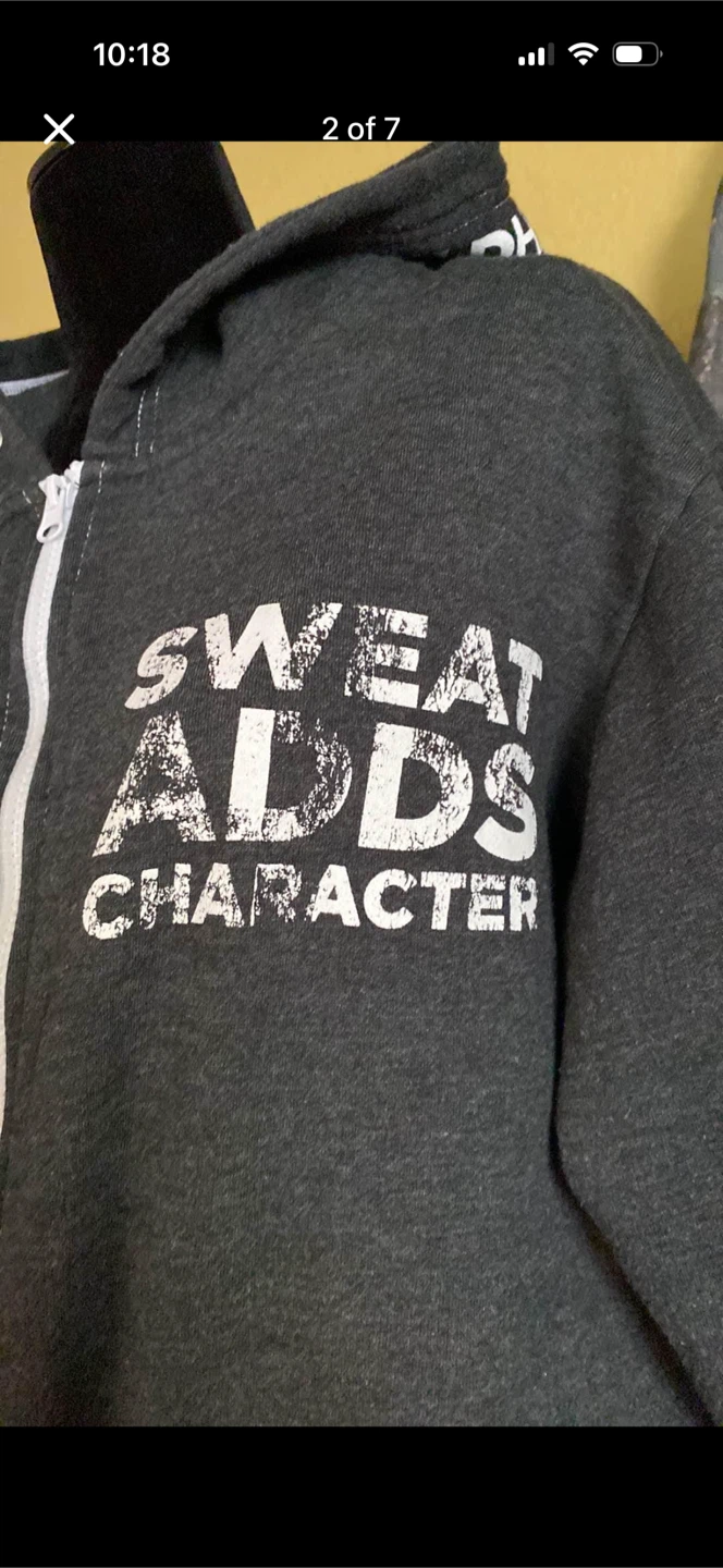 World Health Grey Zip Up Sweater - photo 2