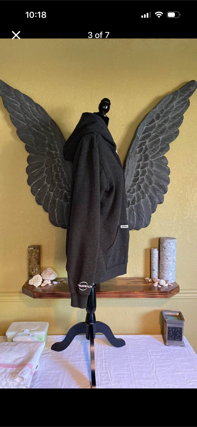 World Health Grey Zip Up Sweater - photo 3