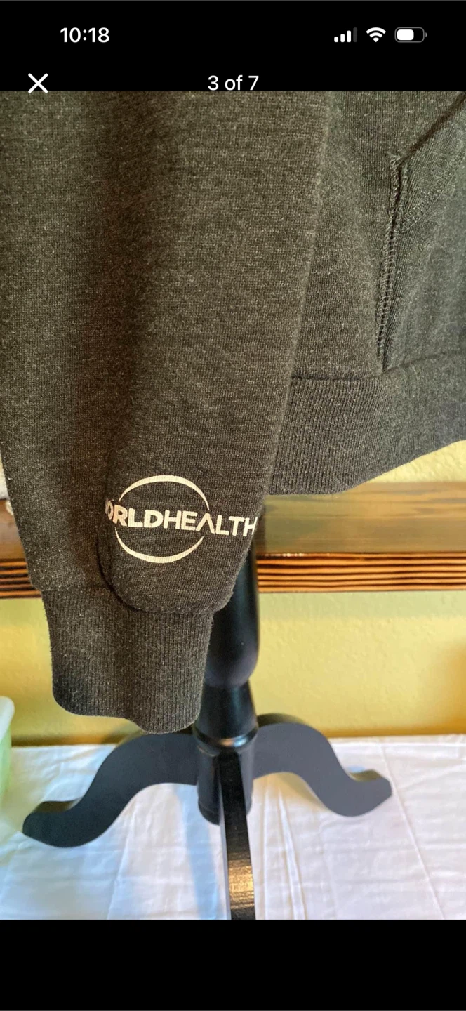 World Health Grey Zip Up Sweater - photo 4