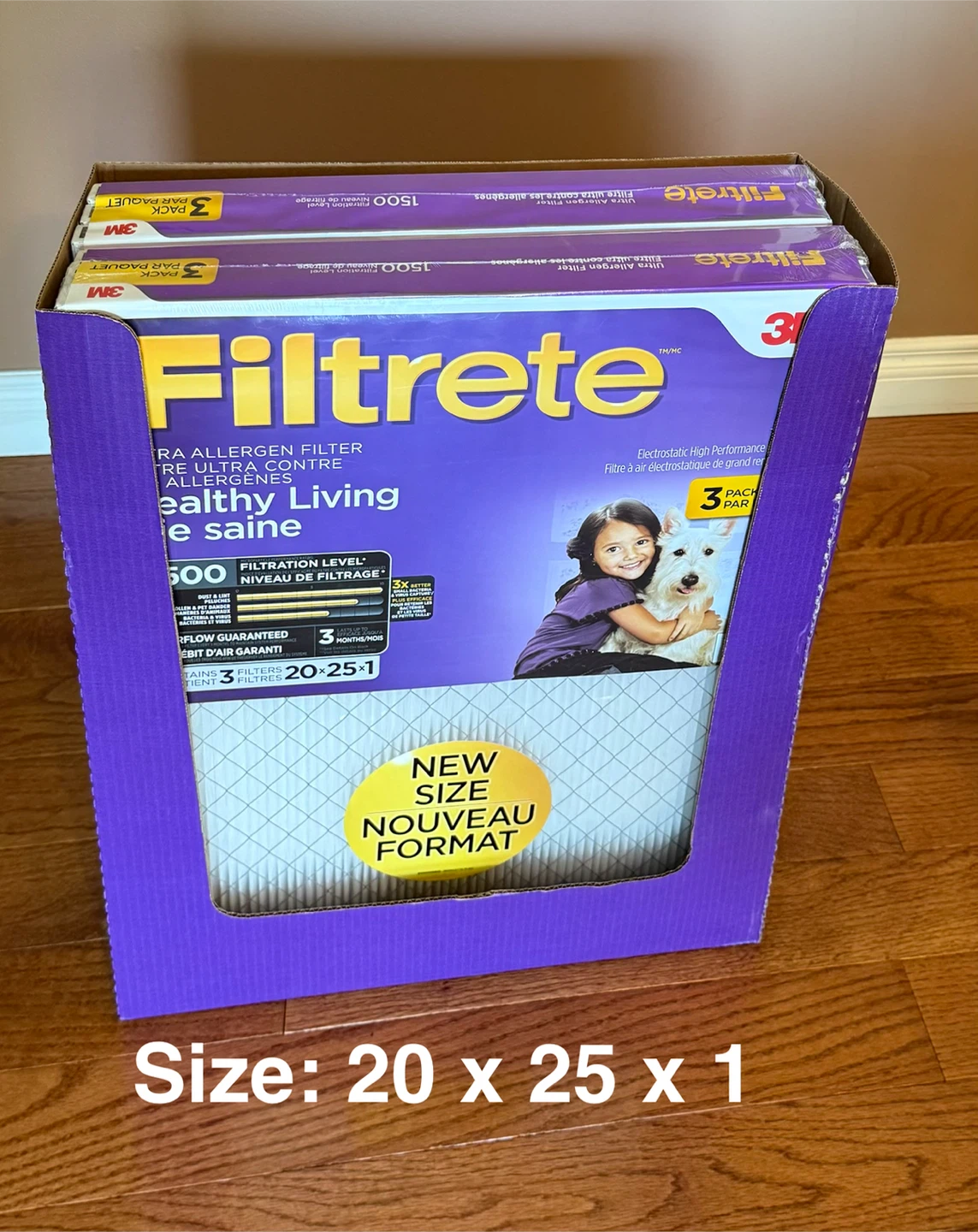 Factory Sealed “Filtrete” 20x25x1  Filters