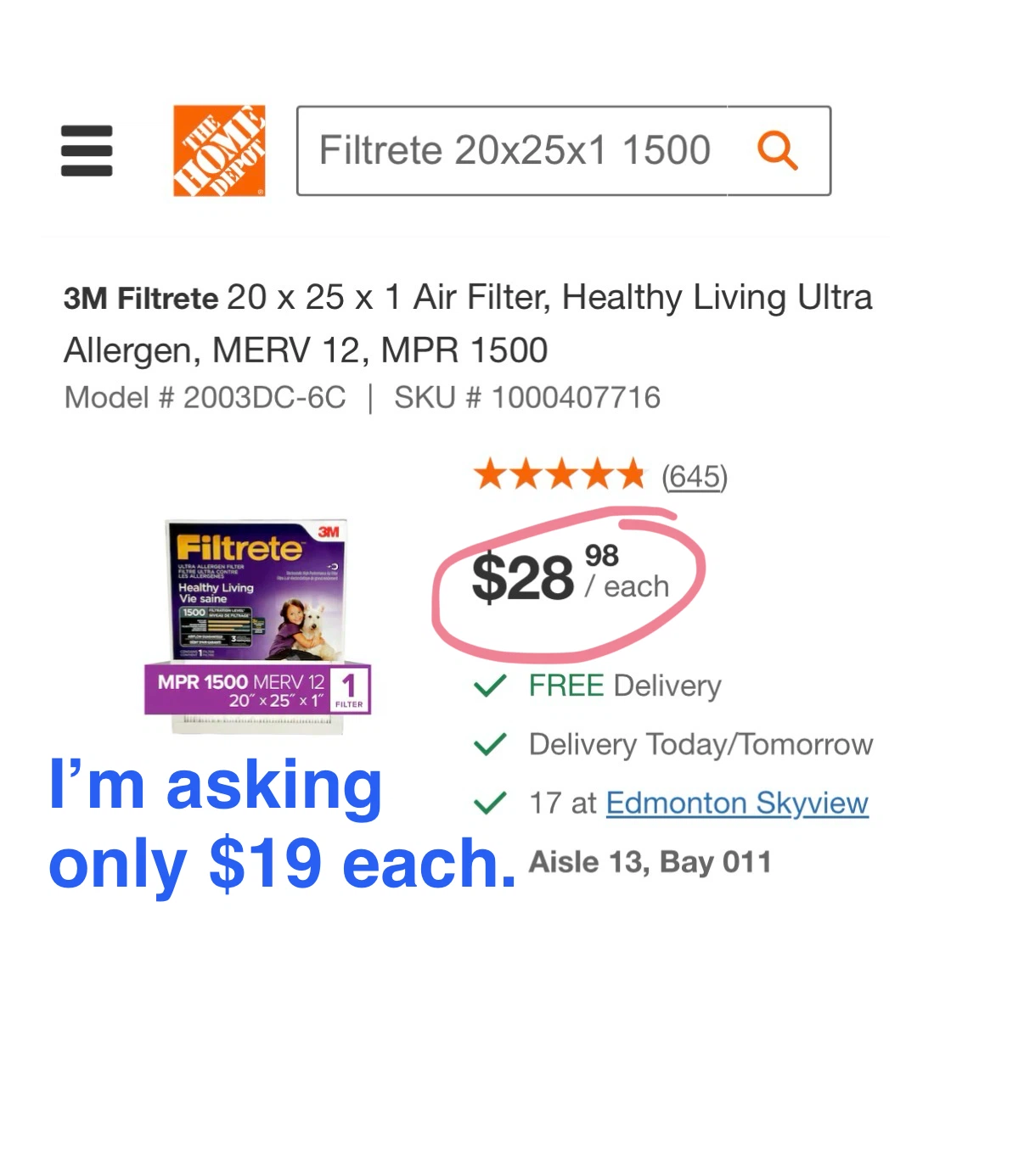 Factory Sealed “Filtrete” 20x25x1  Filters - photo 3