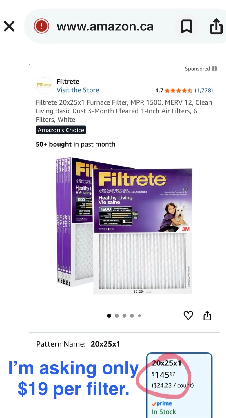 Factory Sealed “Filtrete” 20x25x1  Filters - photo 4
